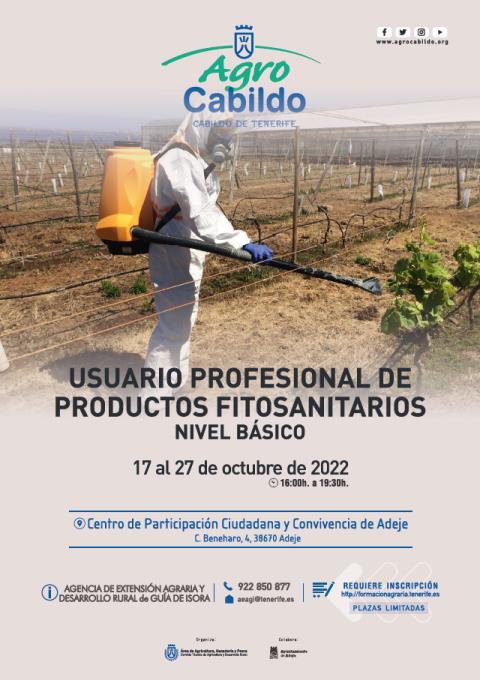 PREINSCRIPCIÓN Usuario Profesional de productos fitosanitarios. Nivel básico