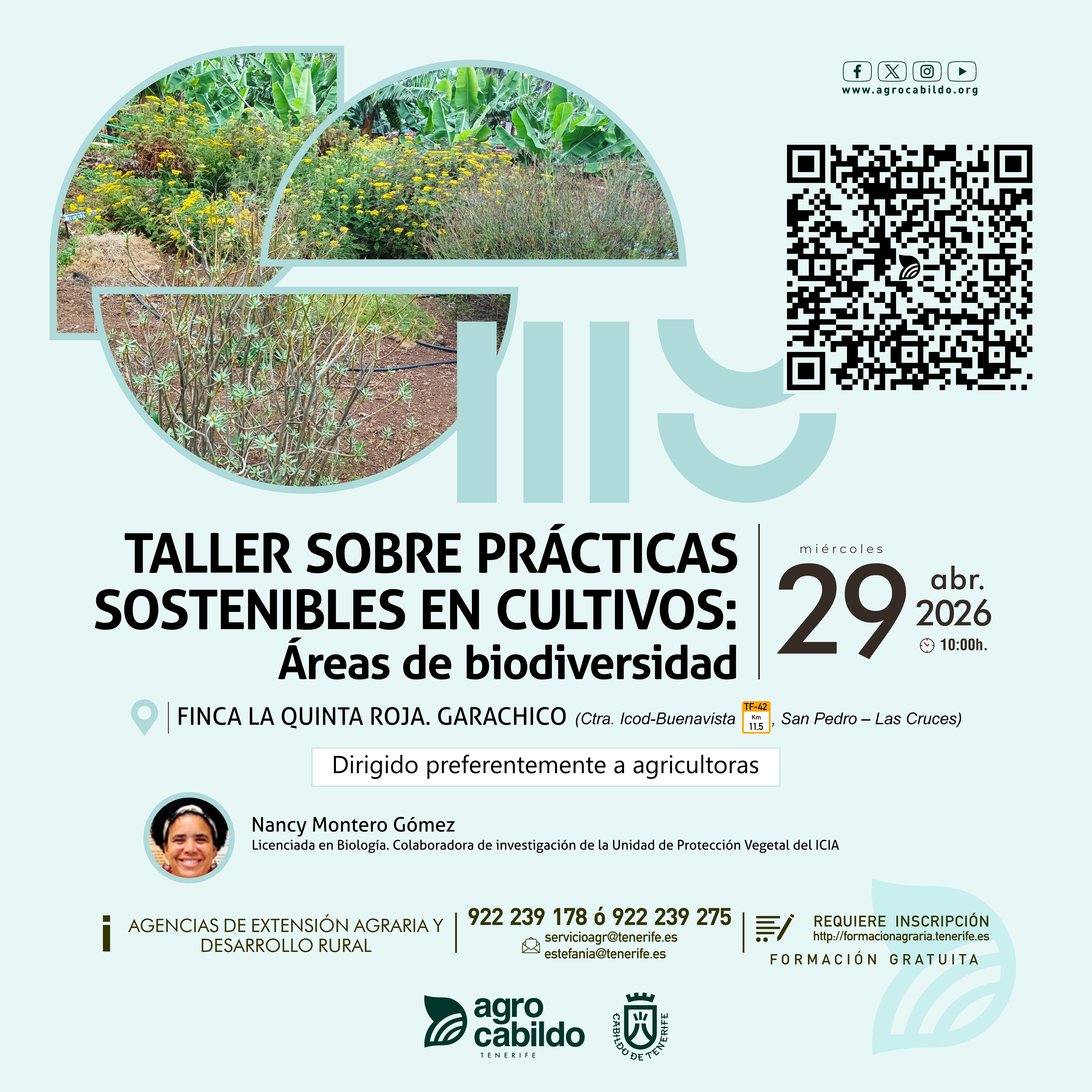 Taller sobre prácticas sostenibles en cultivos: áreas de biodiversidad