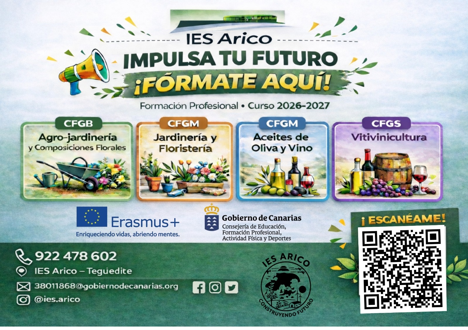IES ARICO. FAMILIA PROFESIONAL AGRARIA