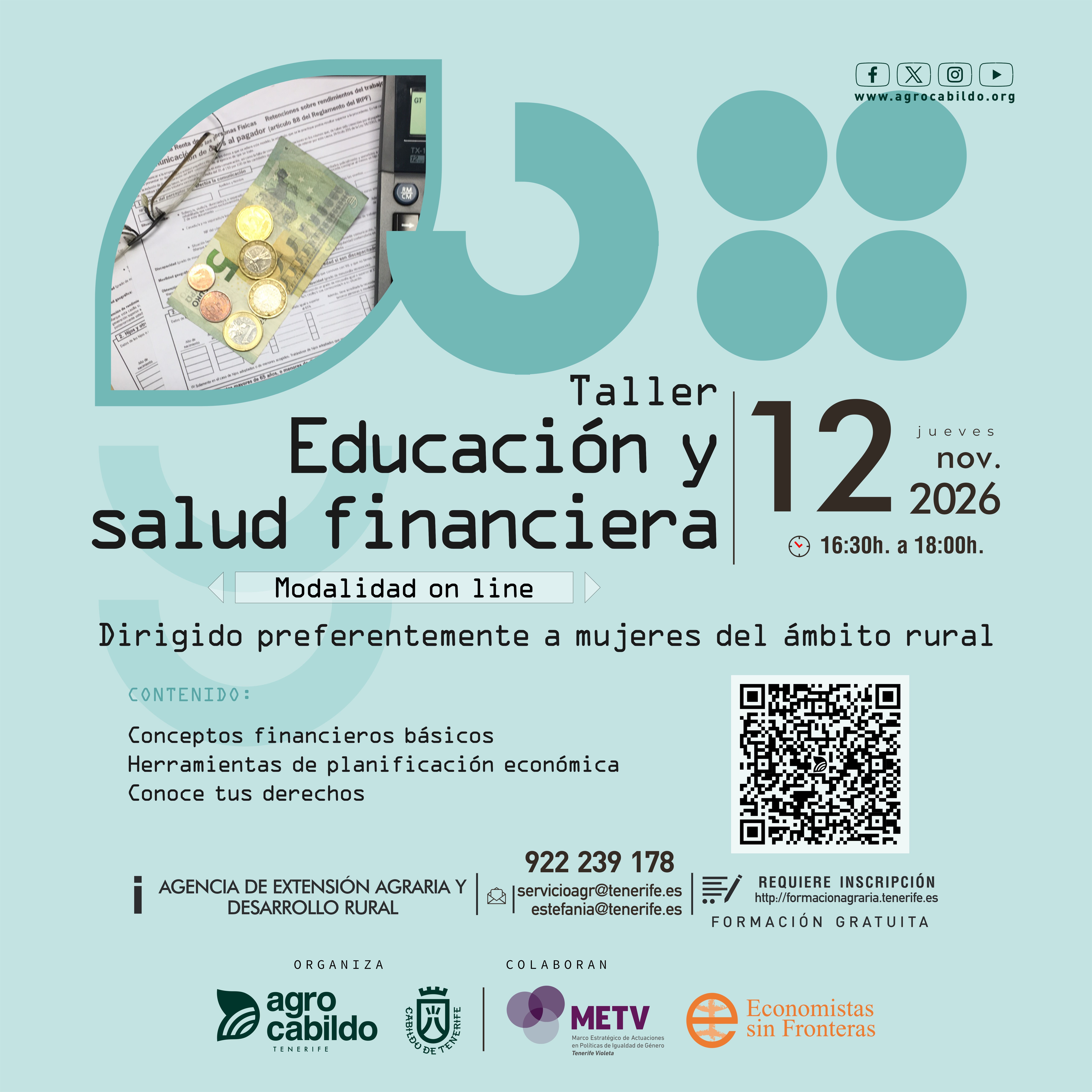 Taller sobre educación y salud financiera